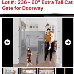 XXXL 60” TALL UP TO 55” WIDE CAT RETRACTABLE GATE