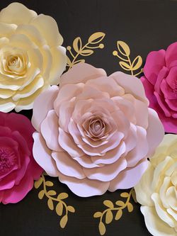 Paper Flowers - Flores de Papel - Bridal Shower - Baby shower Decor - Birthday Decor