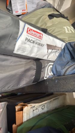 2- Coleman pack-away cots camping