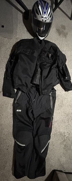 Motorcycle Jacket, Pants And Helmet Are Protective Padded As Well