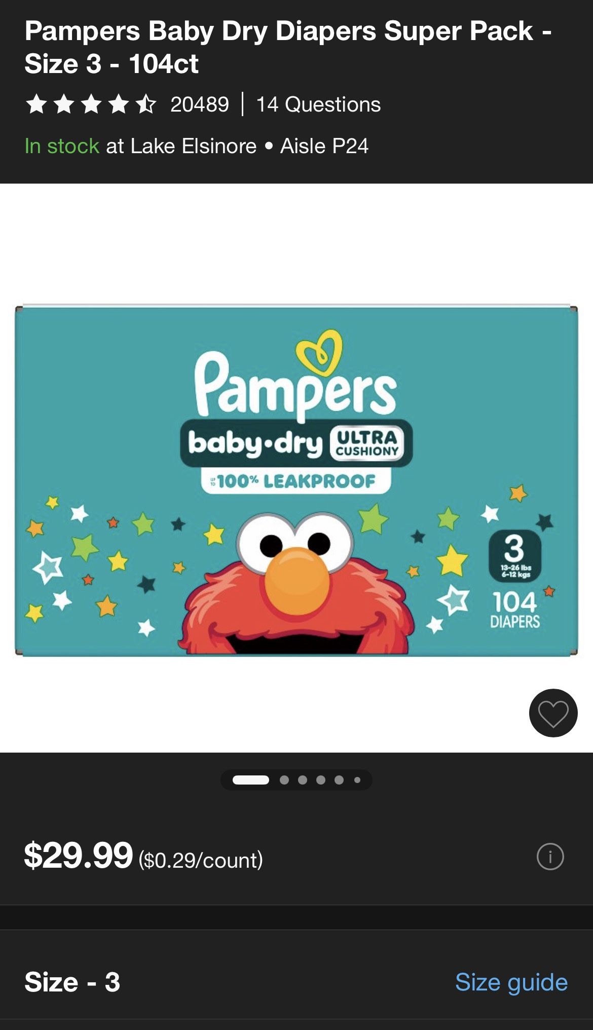 Pampers Size 3