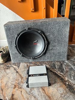 JL audio 500/1 , 12” inch audio pipe sub