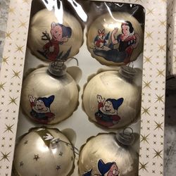 Vintage Disney Christmas ornaments