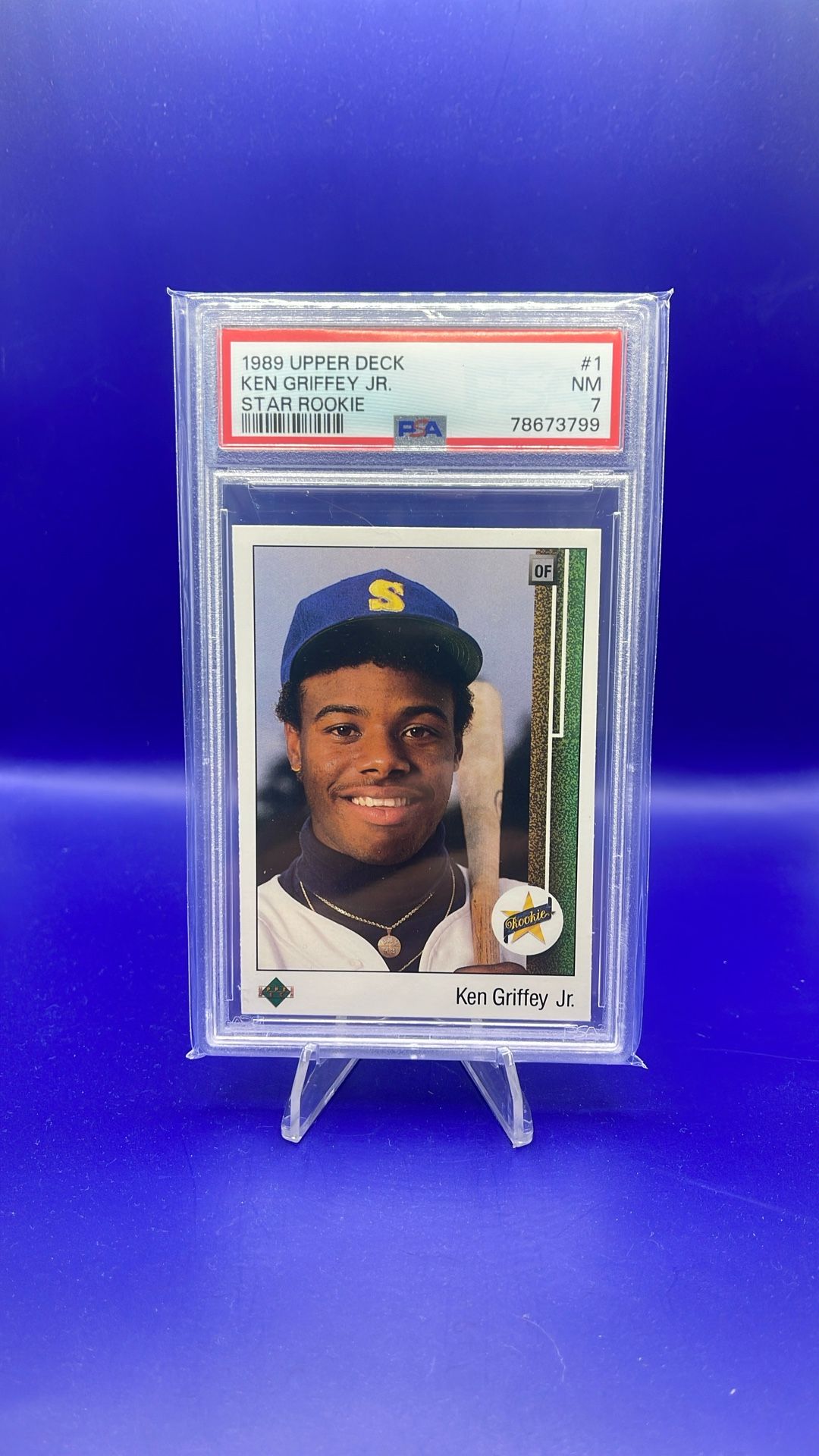 89 Upper Deck Ken Griffey Jr. Rookie PSA 7