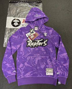 Aape x Mitchel & Ness Toronto Raptors  camo hoodie (Sz M)