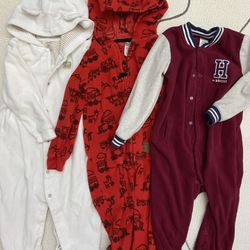 24M Footless Fleece Onsies