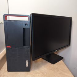 Powerful Lenovo Core i7, PC Full Kit - 24" Monitor, Windows 10Pro, Keyboard, Mouse , READY to USE