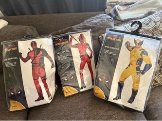 Deadpool, ladypool, and wolverine costumes