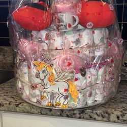 Minnie Mouse Diaper Cake