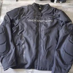biker jacket Xl scorpion