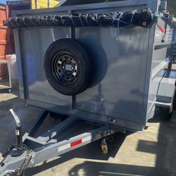 Dump Trailer With Accessories Ready For You 