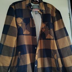 Men's szXL St John's Bay flannel Sherpa Jacket