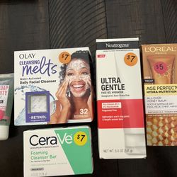 Skincare Bundle with Olay, Neutrogena, L'Oreal, CeraVe & Soap & Glory- NEW