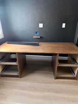 FREE WOODEN DESK/CABINET