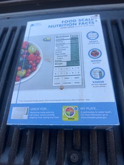 Digital Food Scale w/ Nutrition Facts – Great for Meal Prep”