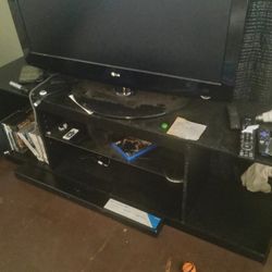 Entertainment Center And 2 End Tables Great Condition.