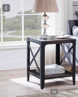 Tea table  length of 22inches. Width of 20 inches