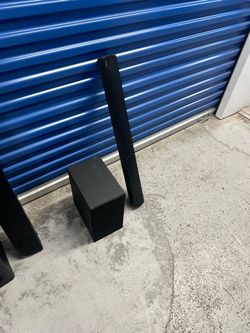 Samsung sound bar and subwoofer