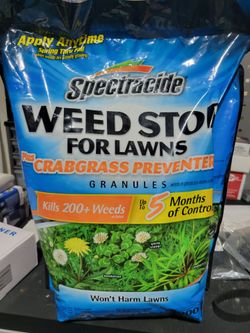 2 1/2 bags of 10.8lbs  Weed Stop for Lawns