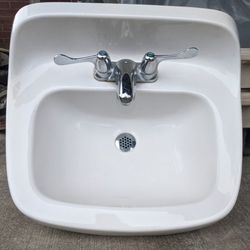 Mansfield Wall Mount Bathroom Sink with Faucet