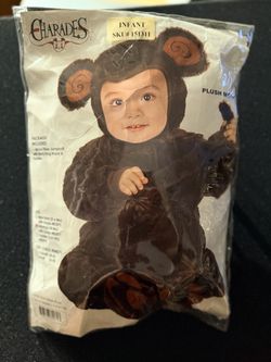 Halloween plush monkey infant costume