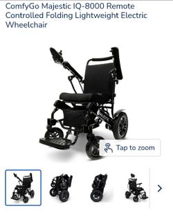 ComfyGo Majestic IQ-8000 Remote Controlled Folding Lightweight Electric Wheelchair