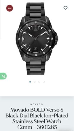 Movado BOLD Verso S Black Dial Black