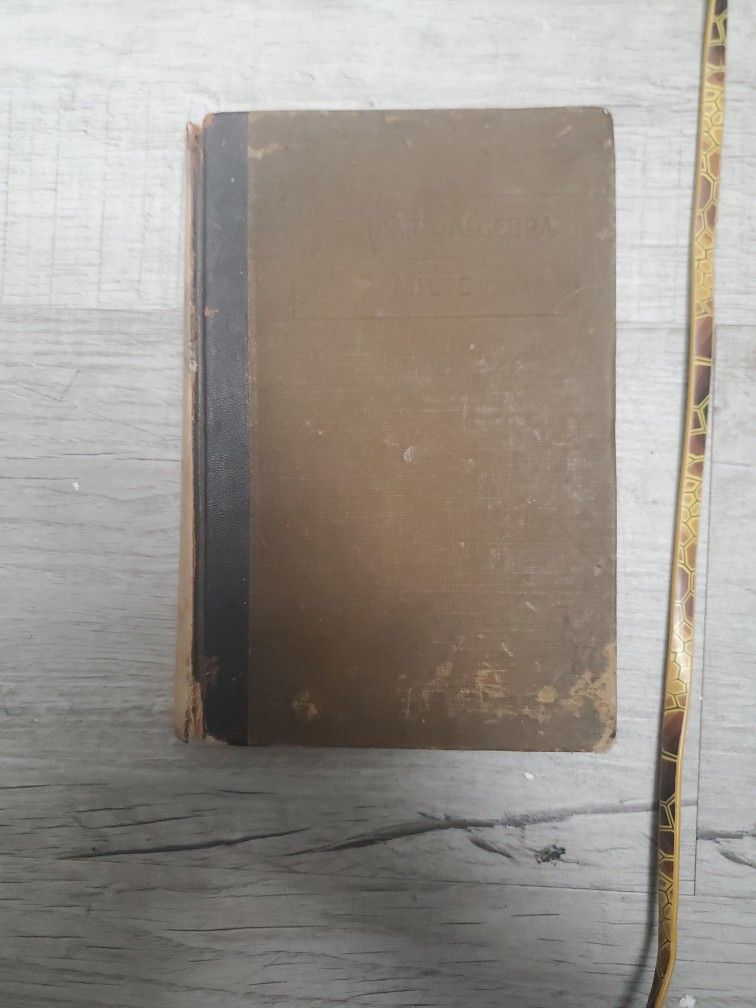 1908 Standard Algebra Book By William Milne