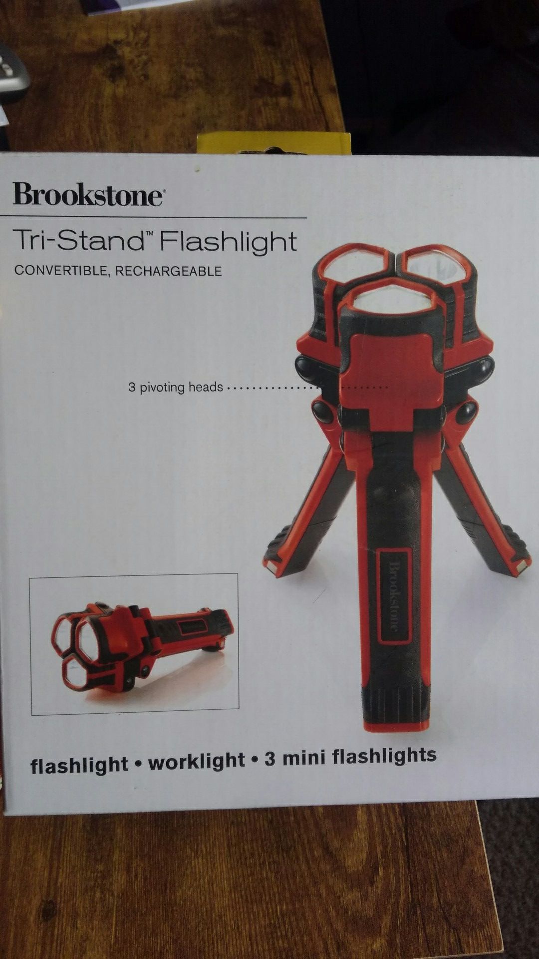 Brookstone Tri-Stand Flashlight