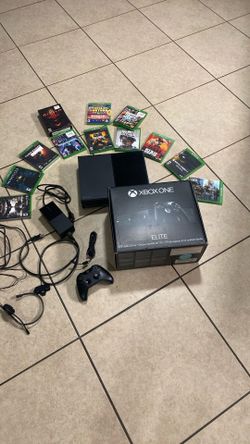 XBOX ONE ELITE AND 12 GAMES .Cash Only…