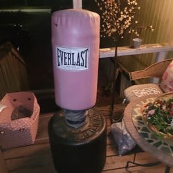 Stand up punching bag.