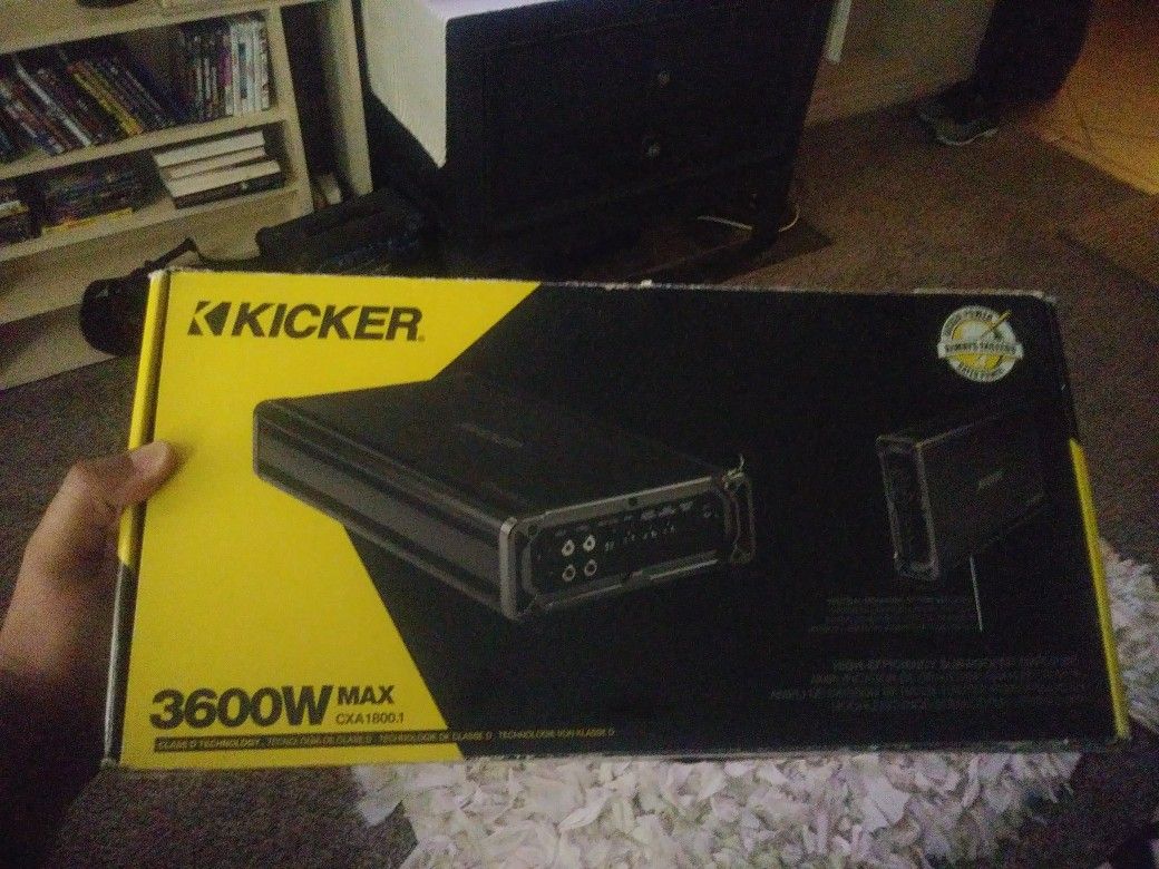 Kicker 1800 watt mono amp