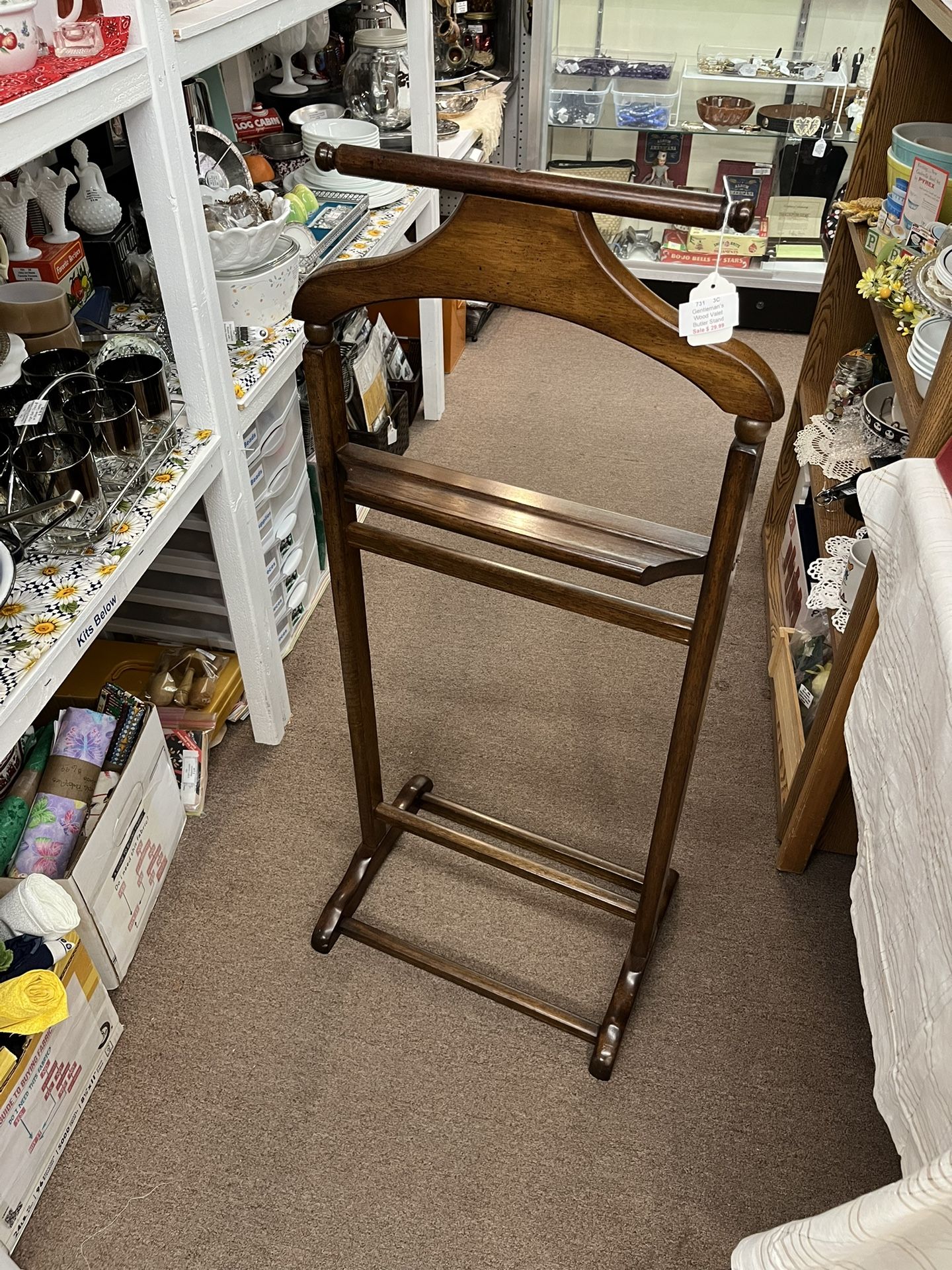 SALE… Gentlemen’s Wood Valet Butler Stand