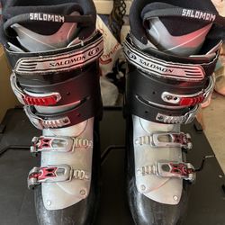 Salomon Ski Boots Size 28 Approx 9 Or 9.5 Men’s