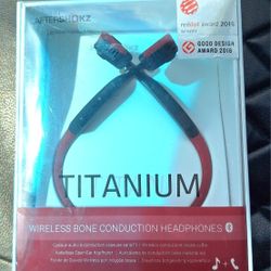 AfterShokz Titanium Headphones - Canyon Red