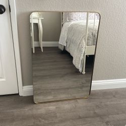 Brass Metal Framed Mirror