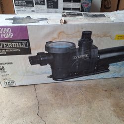 New Everbilt 1HP In Ground Pool Pump.