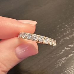 14k Eternalle Lab- Grown Diamond Band, All Rounds 1.02CT TW
