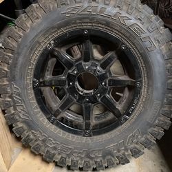 17 Inch Fuel  Rim With Falken Tire 33x12.5R17