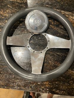 Used Boyd Coddington leather wrap steering wheel