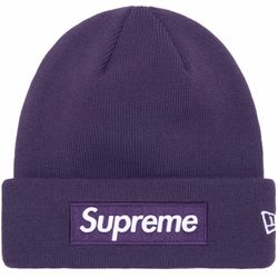 Supreme Box Logo Beanie Purple