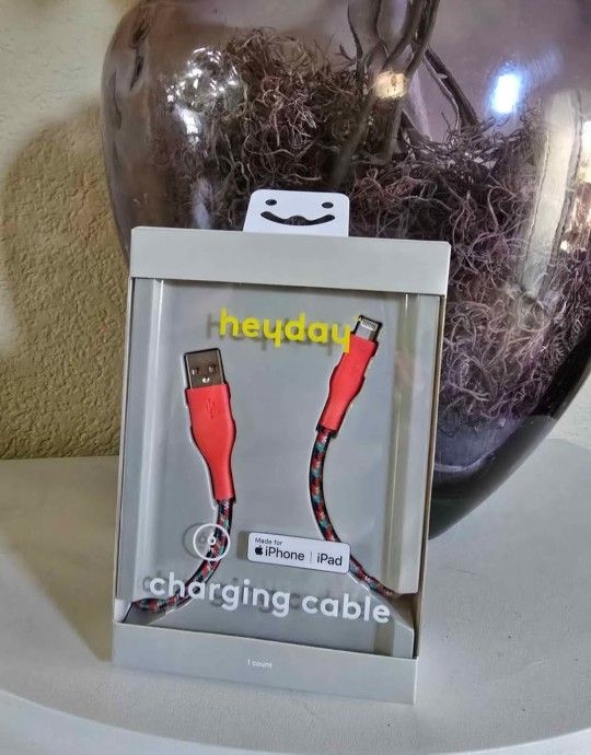heyday charging cable iphone/ipad 6ft