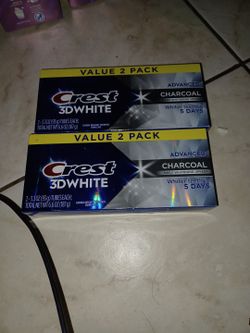 Crest Value 2 Pack Crest 3d White Advanced Charcoal
