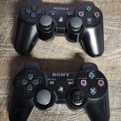 2 PS3 WIRELESS CONTROLLERS SONY PLAYSTATION 