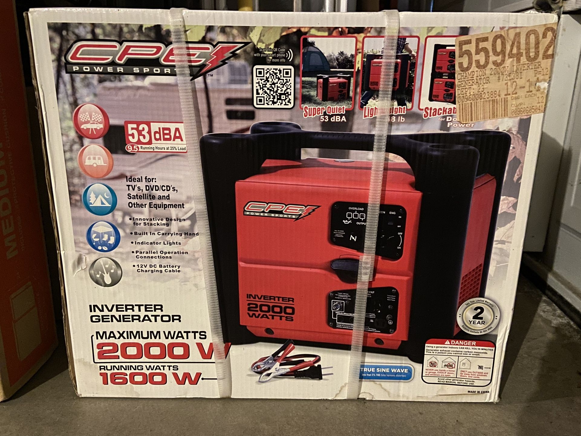 Champion CPE 2000 Watt Generator Inverter 73538i