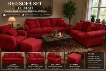 4 Piece Couch Set