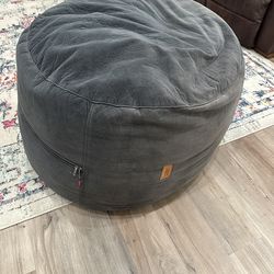 Cordaroy's Full Bean Bag Chair Dark Gray