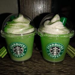 Starbucks inspired keychains