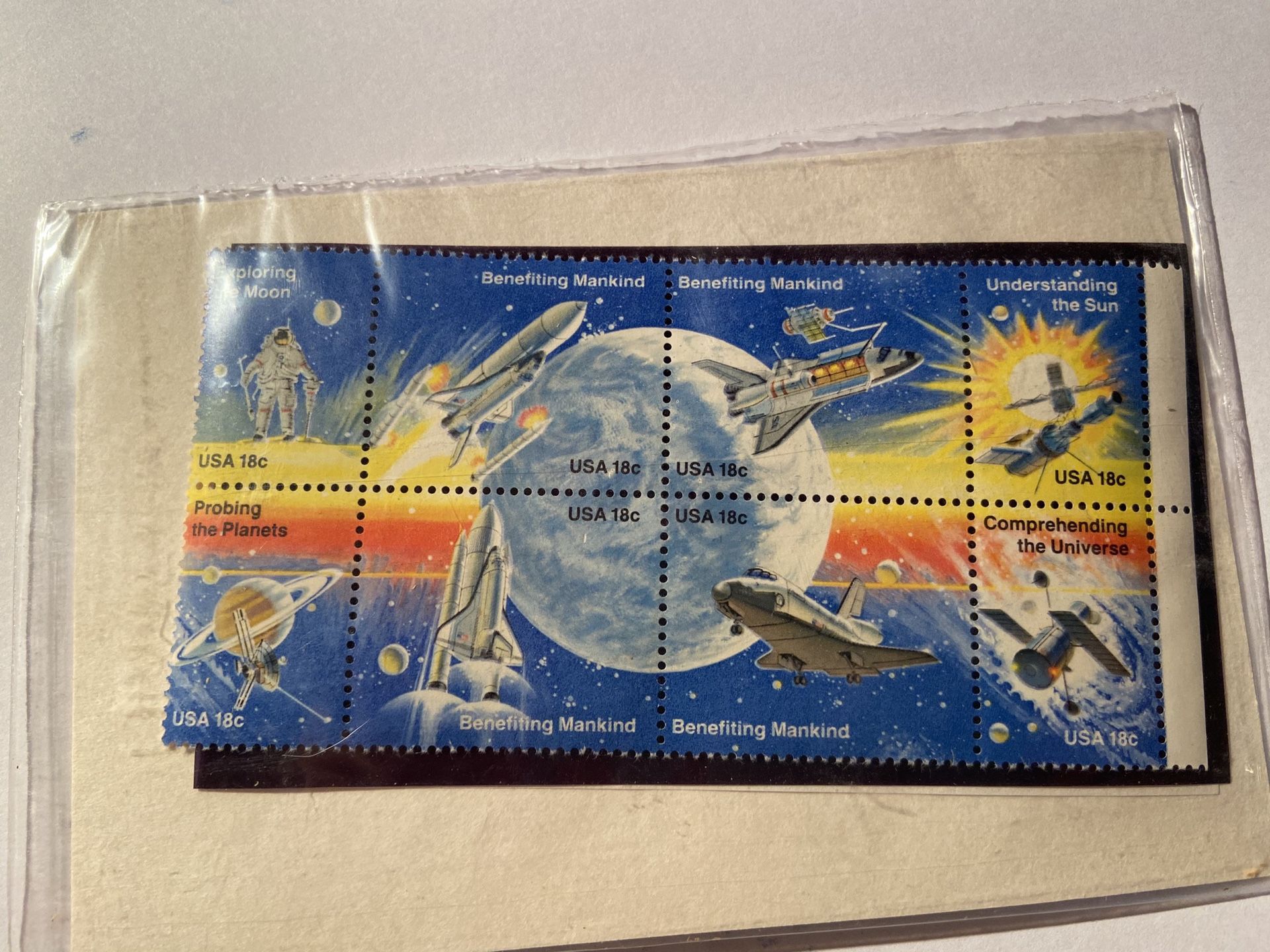 1981 NASA U.S. Space Achievement Stamps (8)