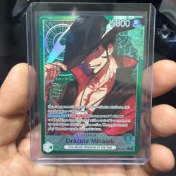 One Piece TCG Dracule Mihawk OP14-020 L* (leader alt-art) MINT CONDITION